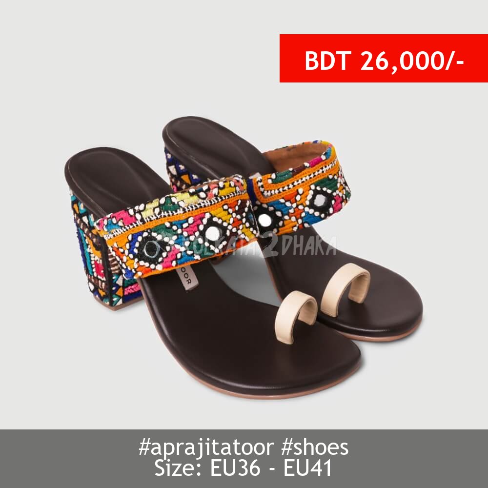 Aprajita Toor Ahir Toe Loop Block Heels