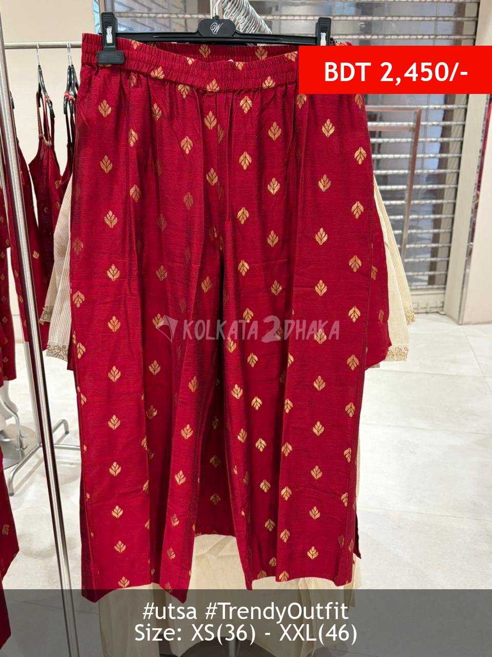 Utsa red pant