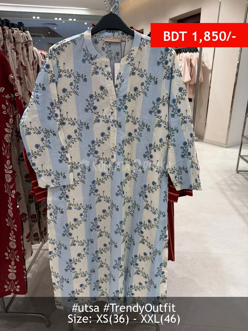 Utsa blue kurti