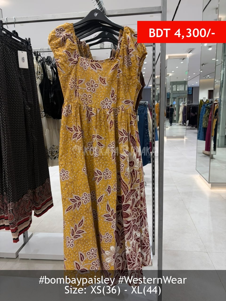 Bombay Paisley yellow dress