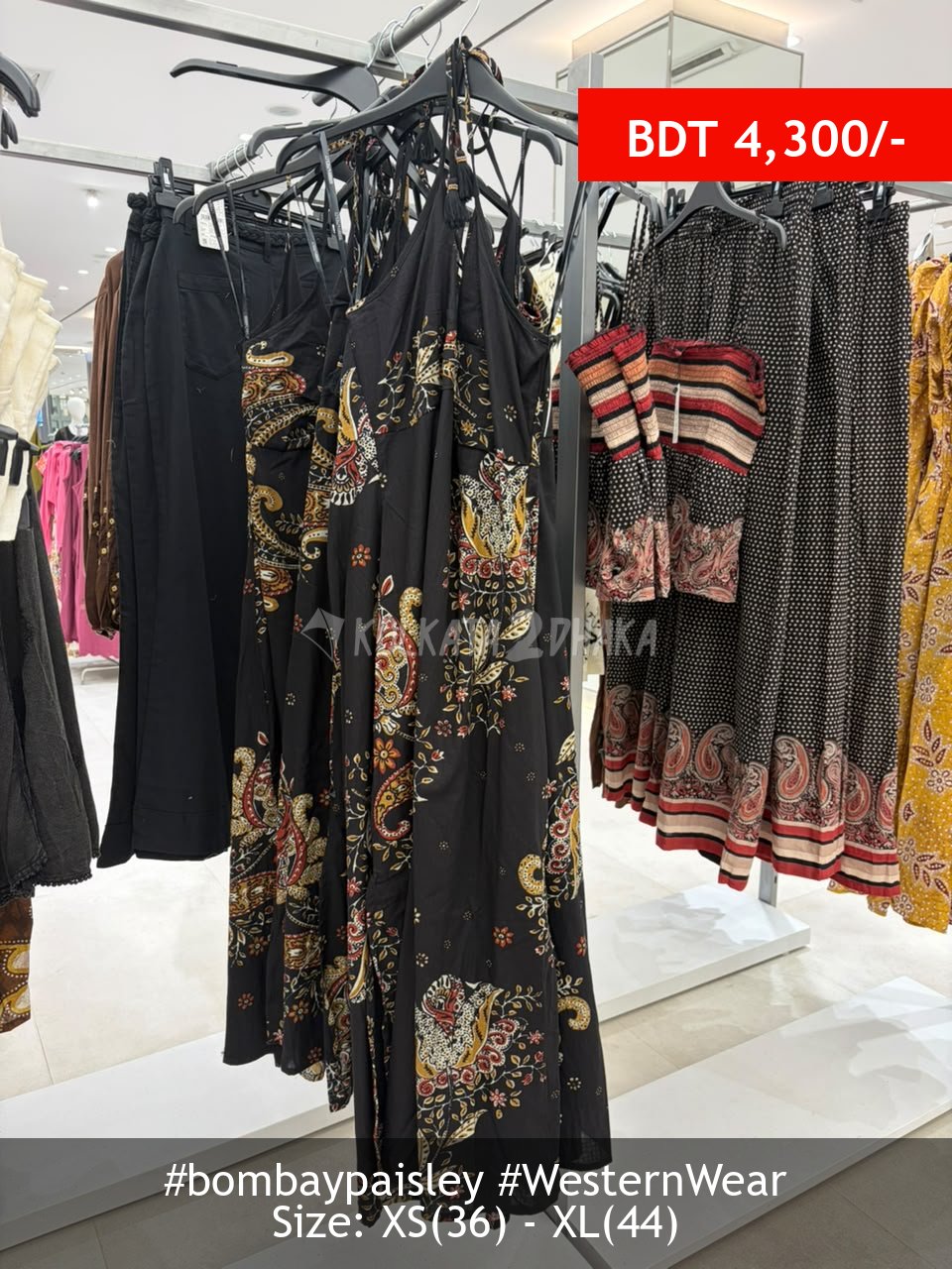 Bombay Paisley Black dress