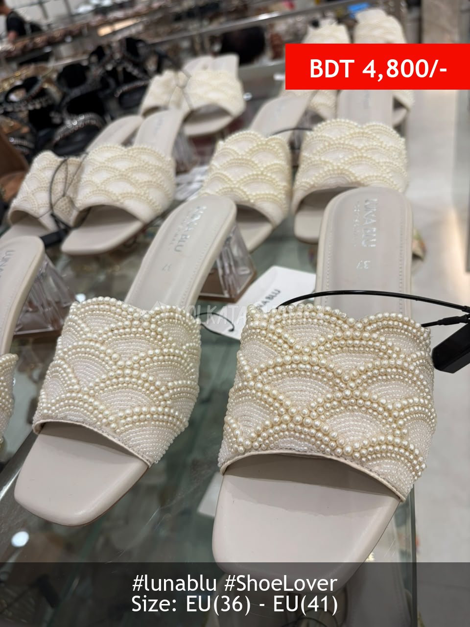 Lunablu ivory heel