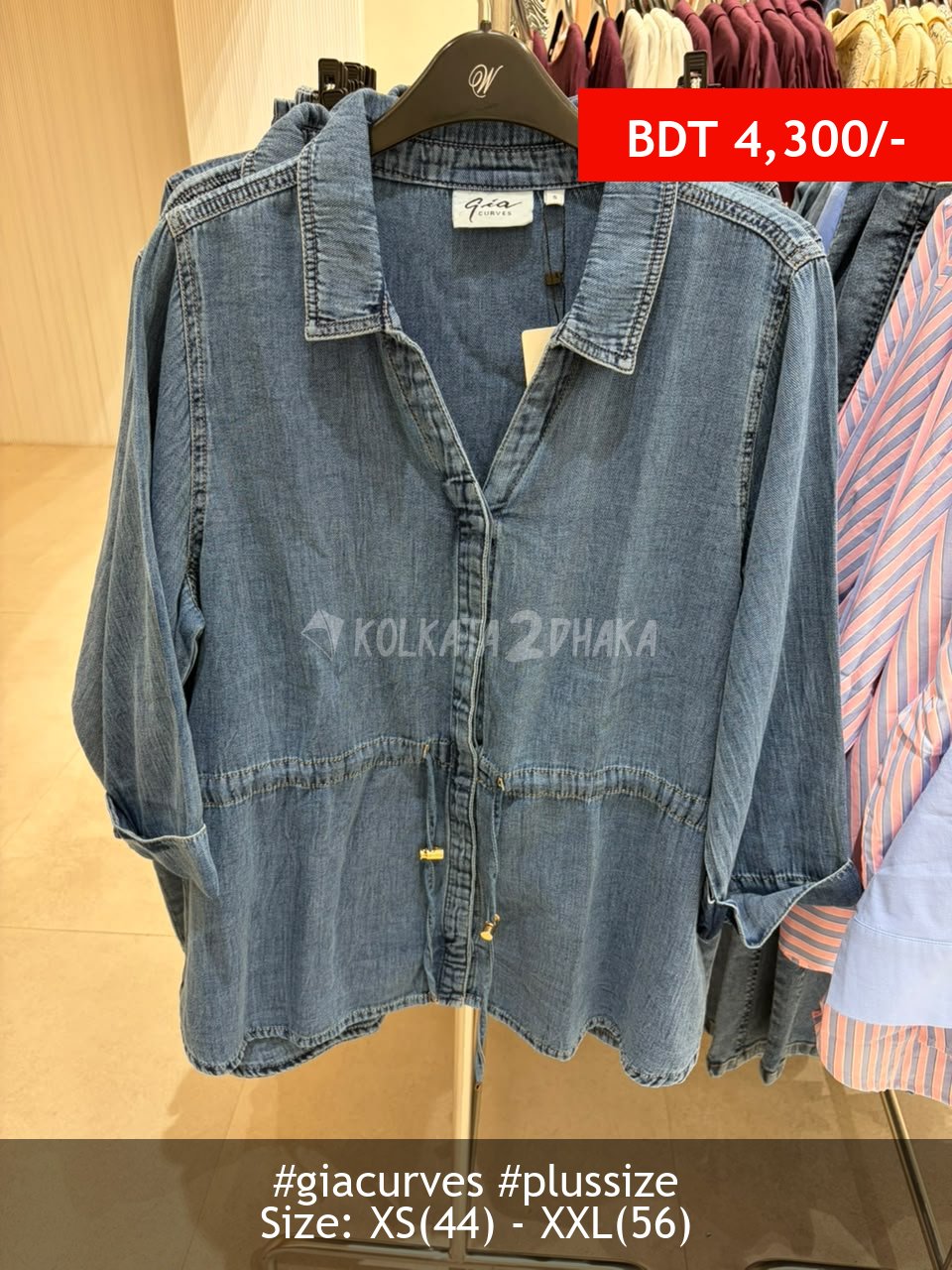 Gia Curves acid wash top